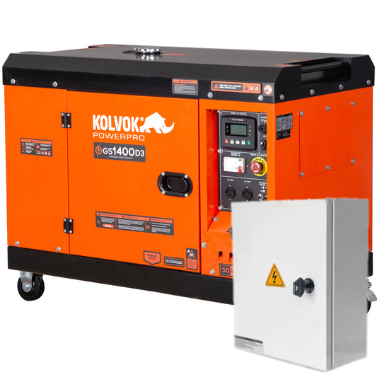 Generador Eléctrico Kolvok GS1400D3 con ATS