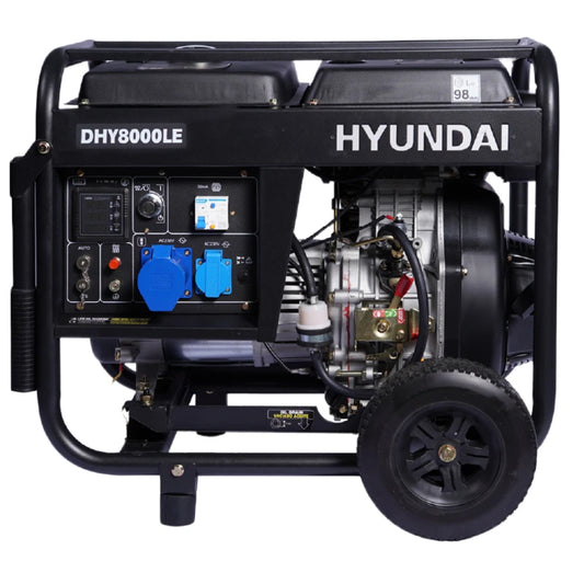 GENERADOR ELÉCTRICO HYUNDAI 78DHY8000LE - 6.5 KVA - DIÉSEL - MONOFÁSICO