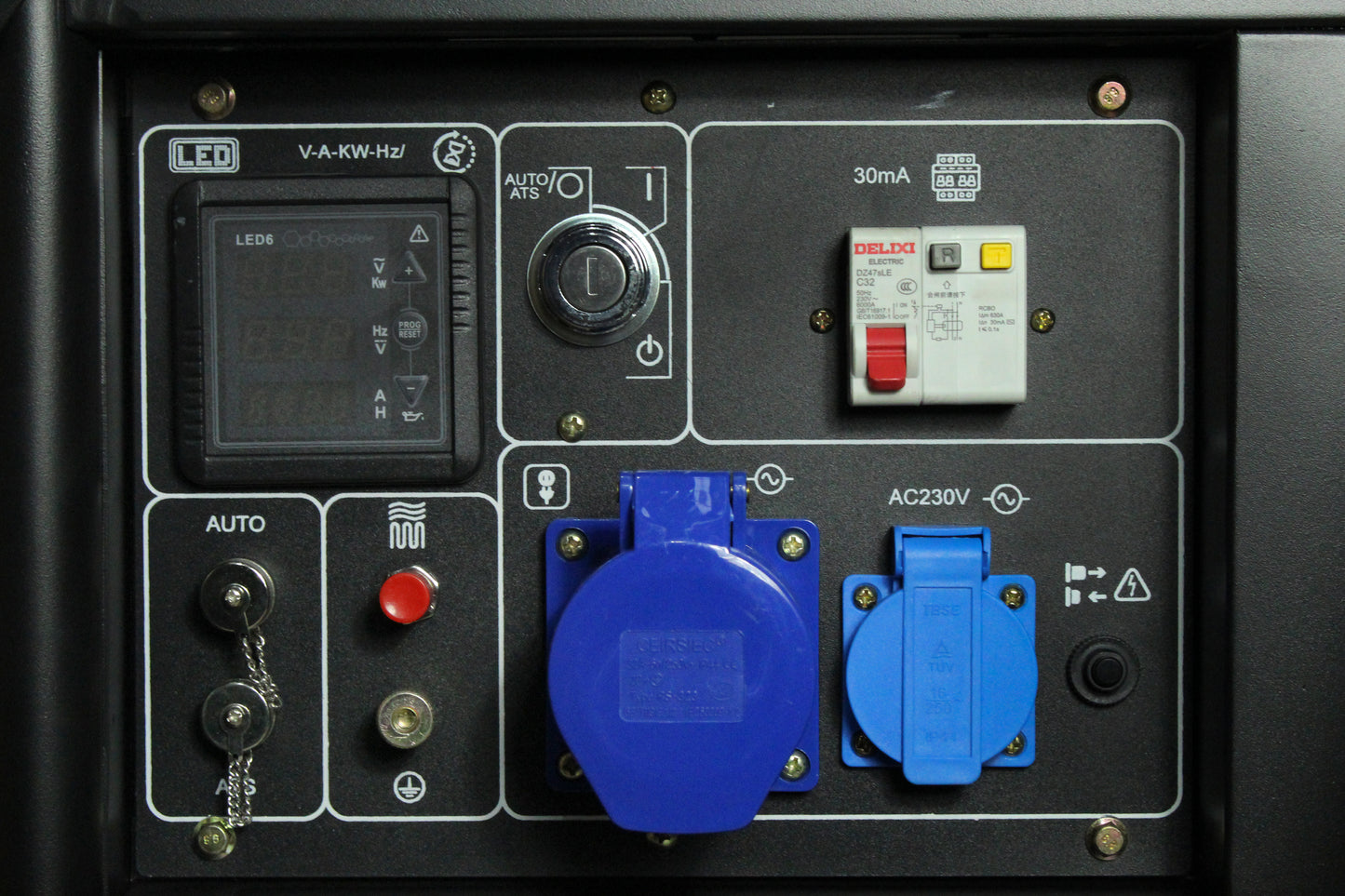 KIT GENERADOR HYUNDAI 78DHY8000LE - 6.5 kva - CON ATS