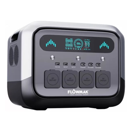 Estación de energía Flowmak PRO1200 1200W - Generador portátil 220V