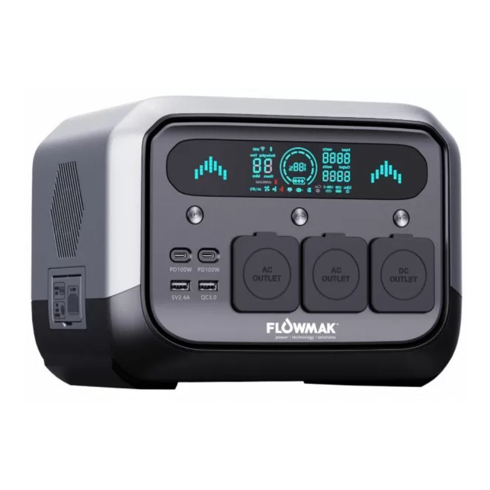 Estación de energía Flowmak PRO700 | 700W - Generador portátil 220V | UPS
