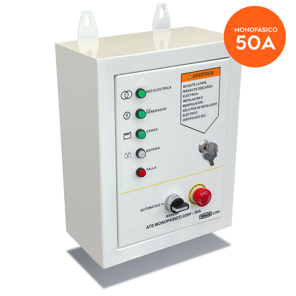 ATS 50A - Compatible generador Kolvok GO1200GTA - Monofásico