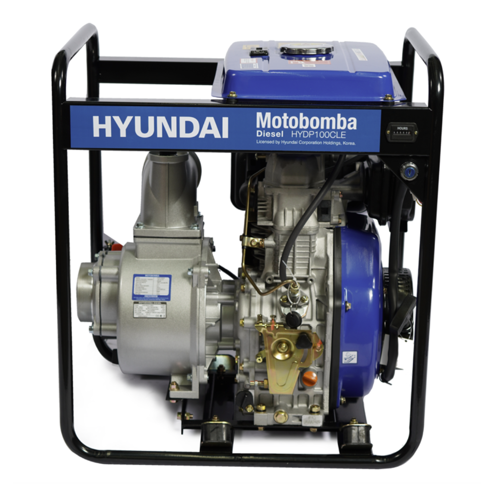 Motobomba 4" - Diésel - Aguas limpias - Hyundai - 82HYDP100CLE