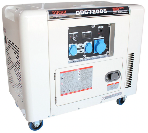 Generador Diésel 6 kw - Ducar - Monofásico - DDG7200S (cerrado)