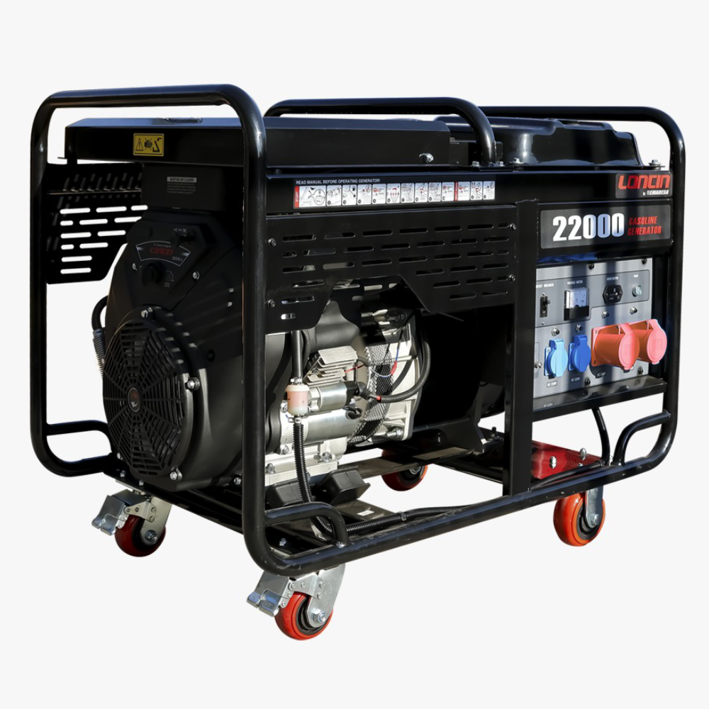 Generador eléctrico Loncin LC22000 - 16 kva - Gasolina - Trifásico