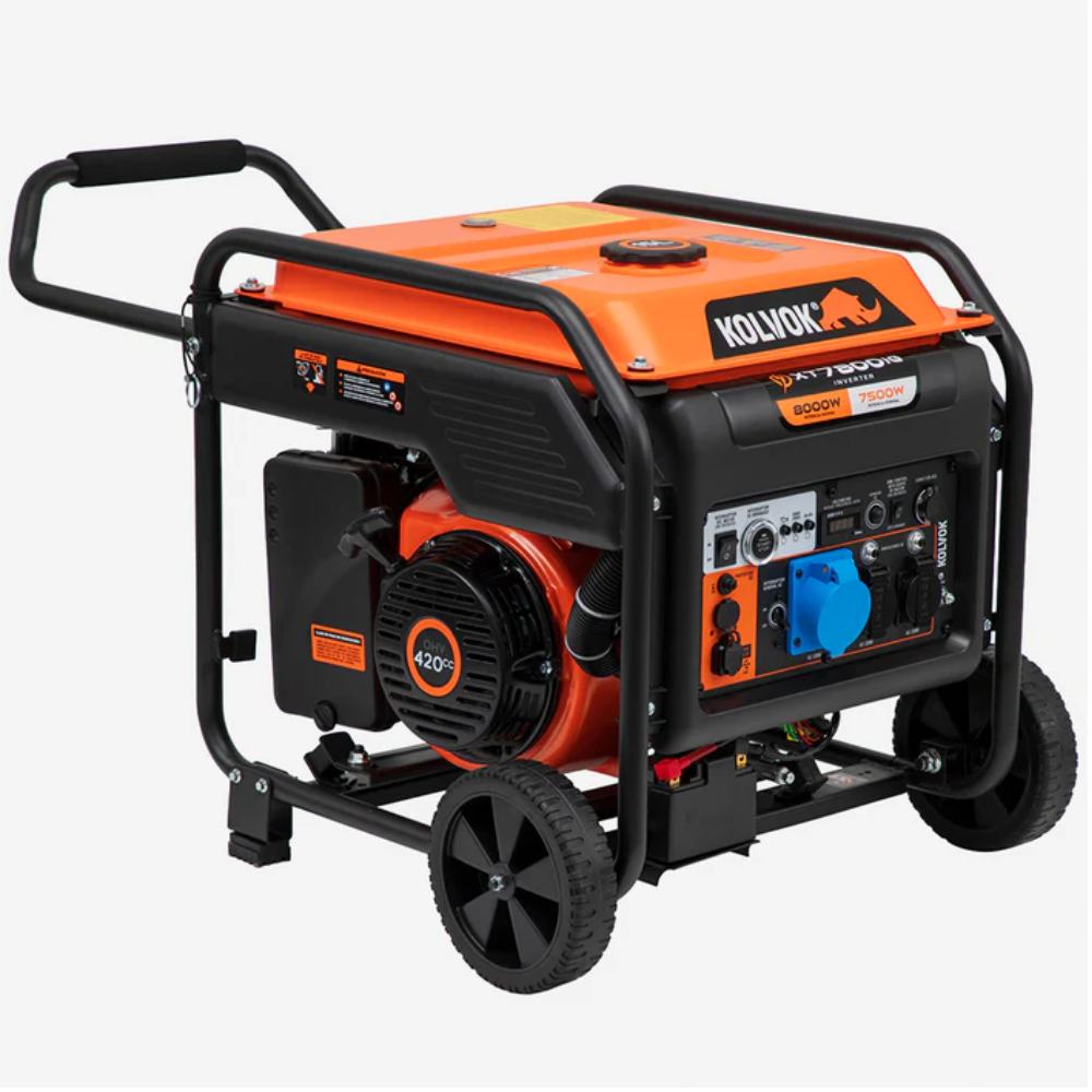 Generador eléctrico Kolvok XT7800IG (nueva versión) - 8 kVA - Gasolina - Monofásico - Inverter