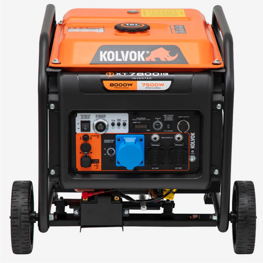 Generador eléctrico Kolvok XT7800IG (nueva versión) - 8 kVA - Gasolina - Monofásico - Inverter