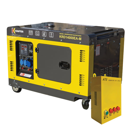 Generador con tablero de transferencia automatico 9.500 watts