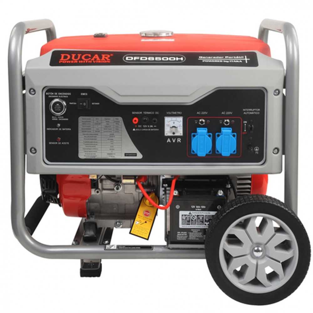 Generador Gasolina 5.5 kw - Ducar - Monofásico - DFD6500H