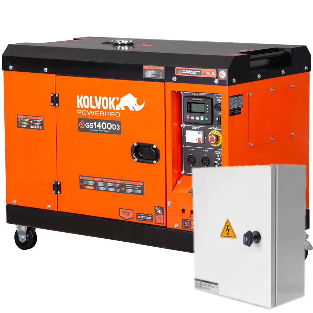 Generador Eléctrico Kolvok GS1400D3 con ATS