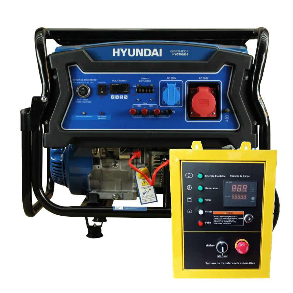 KIT Generador Hyundai Trifásico 8 kVA - 82HYGT9250E con ATS