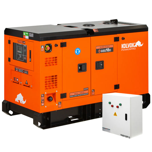 KIT Generador Kolvok GSS18D - 17 kVA - Diésel - Monofásico con ATS