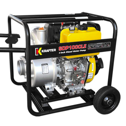 Motobomba Krafter SPD100CLE - 4" pulgadas - Diesel