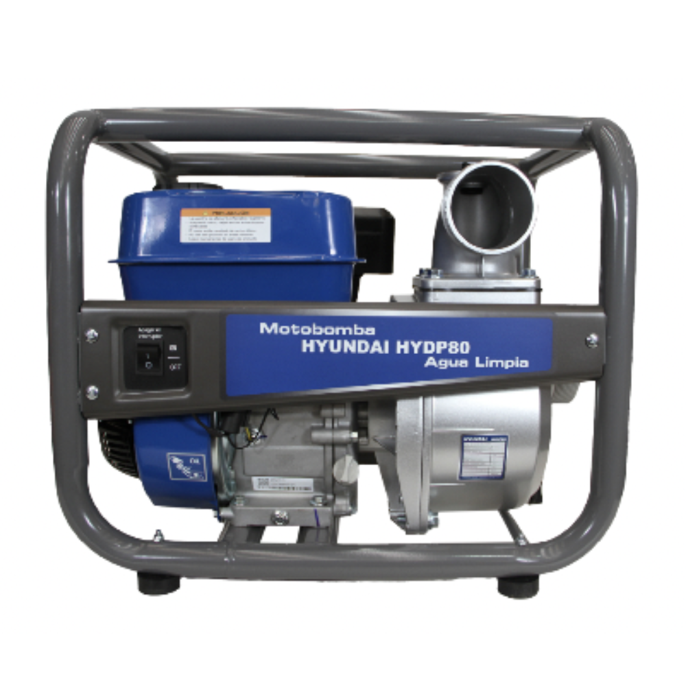 Motobomba Hyundai 82HYDP80 - 3" pulgadas - Agua limpia - Gasolina