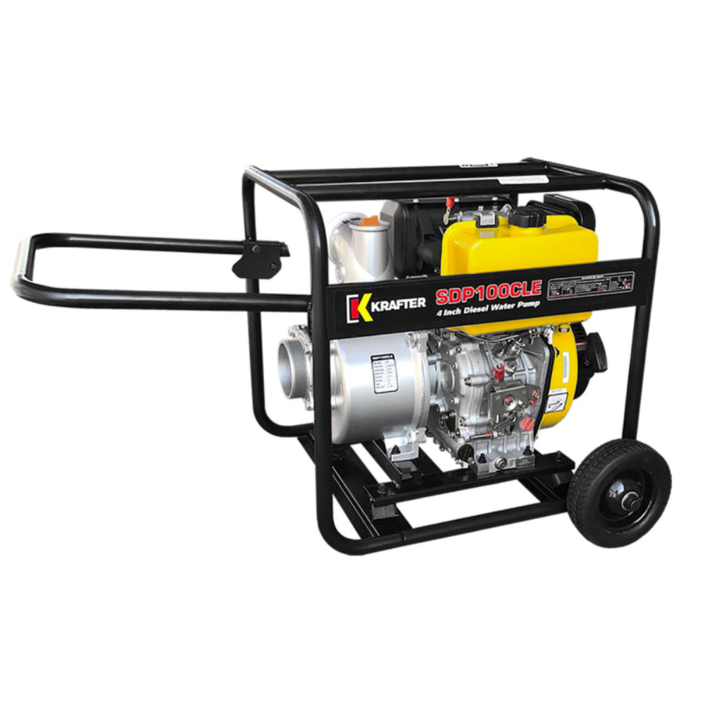Motobomba Krafter SPD100CLE - 4" pulgadas - Diesel