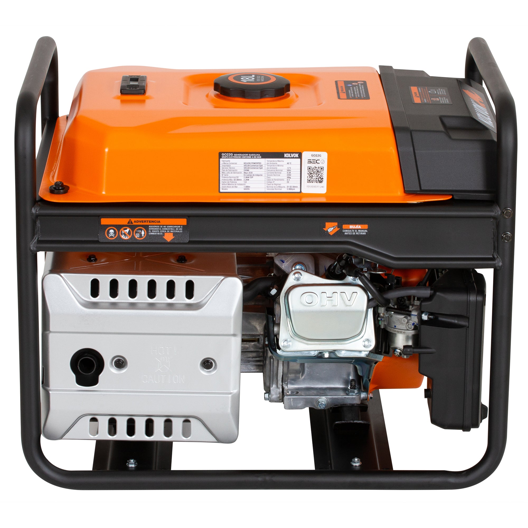 Generador Kolvok GO22GE - 2.2 kVA - Rembrak