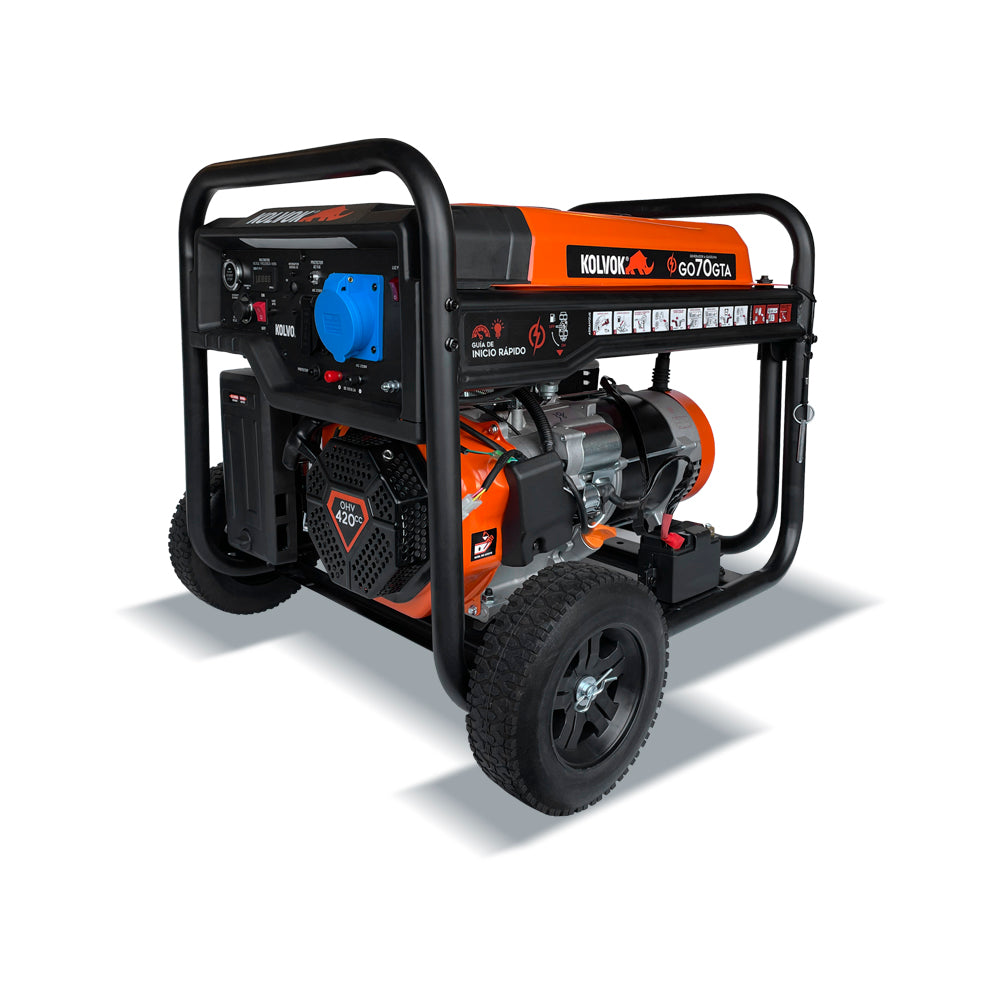 Generador eléctrico Kolvok GO70GTA -  6.5 kVA - Gasolina - Monofásico