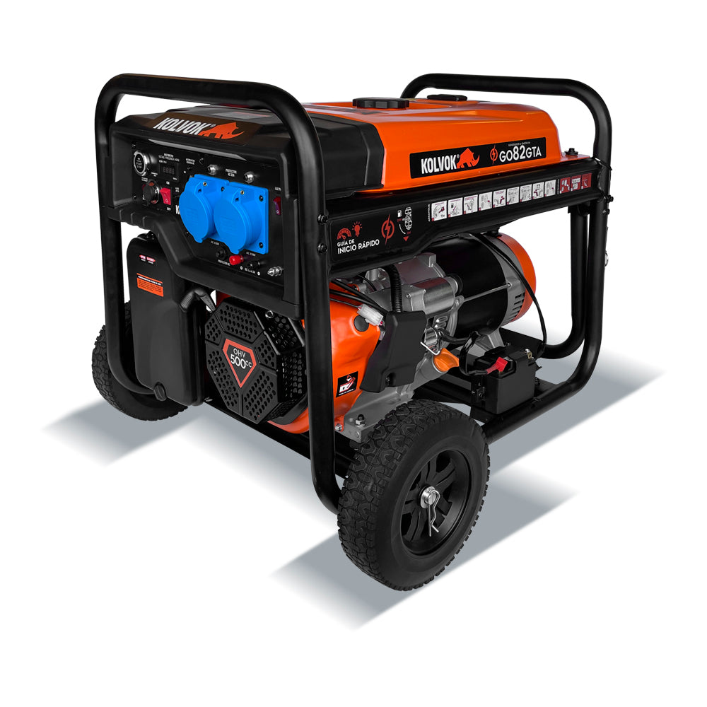 Generador eléctrico Kolvok GO82GTA - 8.5 kVA - Gasolina - Monofásico