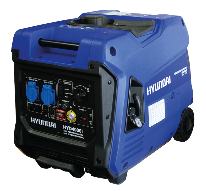 Generador Gasolina 4 kVA - Hyundai - Monofásico - 82HYD4000I - Inverter