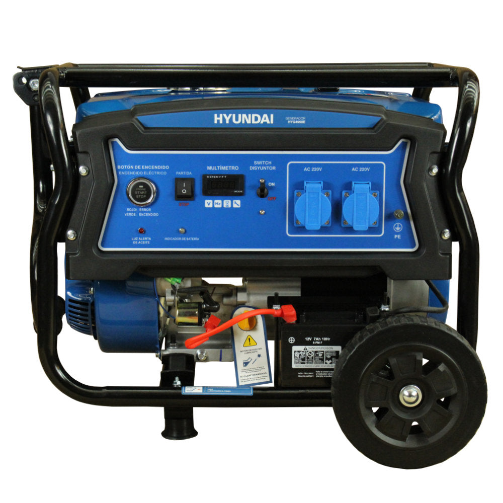 Generador eléctrico Hyundai 82HYG4950E - 3.5 kVA - Monofásico - Gasolina