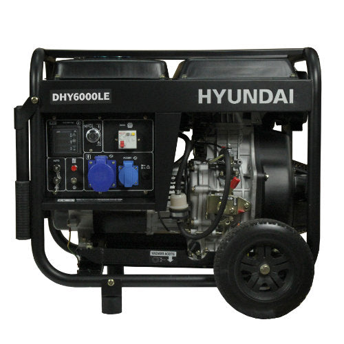 GENERADOR ELÉCTRICO HYUNDAI 78DHY6000LE - 5 KVA - DIÉSEL - MONOFÁSICO