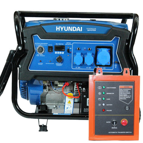 KIT Generador Gasolina 5.5 kVA - Hyundai -  con ATS 50 amperes